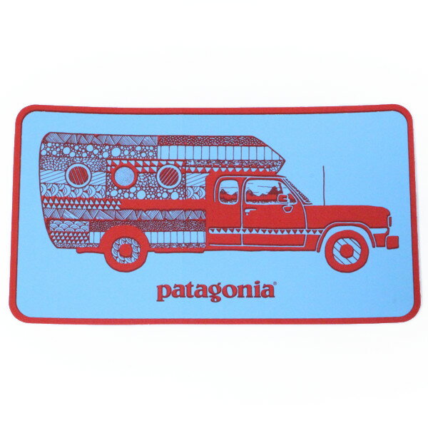 訳あり パタゴニア ウォーン ウェア トラック デリア キャンペーン ステッカー 水色 PATAGONIA Worn Wear STICKER 非売品 車 シール 新品