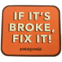 【期間限定ポイント3倍】訳あり パタゴニア ウォーン ウェア キャンペーン ステッカー 橙 PATAGONIA Worn Wear STICKER IF IT 039 S BROKE, FIX IT 非売品 シール 新