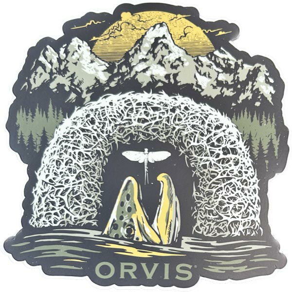 ॺѥˡ㤨ͭ ӥ ƥåȥ饦 ORVIS STICKER TROUT  ֥饦 ե饤 եå  ꡼ FLY FISHING ꥫ USA  פβǤʤ1,870ߤˤʤޤ