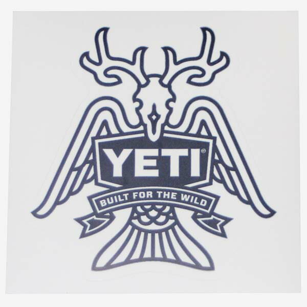 【期間限定ポイント10倍】訳あり イエティ ステッカー YETI BUILT FOR THE WILD STICKER 1 シール デカール クーラー タンブラー アウトドア チューン ネコポス 新品