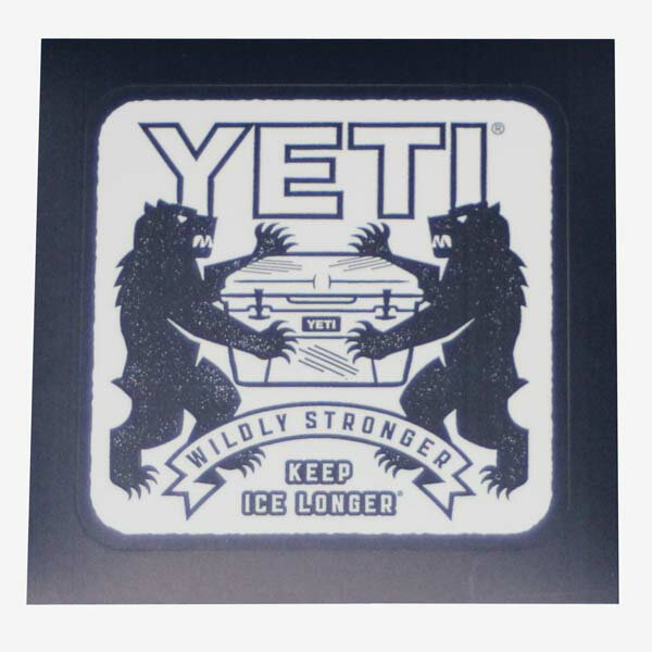 【期間限定ポイント5倍】訳あり イエティ ステッカー YETI WILDLY STRONGER STICKER 3 シール デカール クーラー タンブラー アウトドア チューン ネコポス 新品