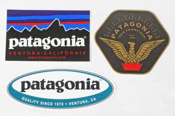 訳あり パタゴニア ステッカー 3種セット PATAGONIA STICKERS SET フィッツロイ 旧 www ベンチュラ サンフランシスコ オーバル シール 新品