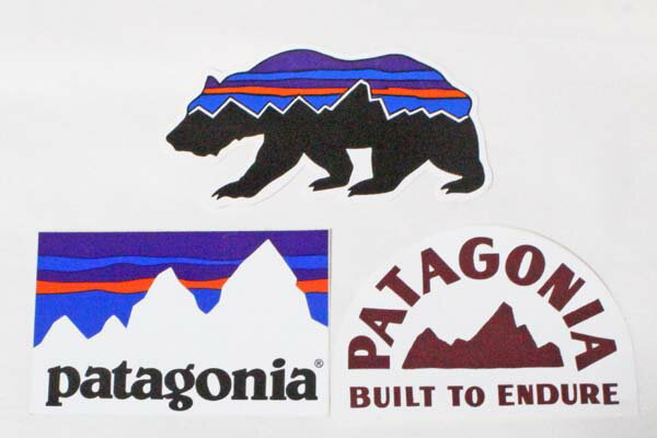 訳あり パタゴニア ステッカー 3種セット PATAGONIA STICKERS SET ジオロジャーズ フィッツロイ ショップ ベア 熊 シール ネコポス 新