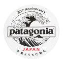 パタゴニア 非売品 日本支社 30周年 ステッカー 北斎 丸 クリア PATAGONIA JAPAN 30th HOKUSAI WAVE シール 波 富士山 デコ カスタム 新品