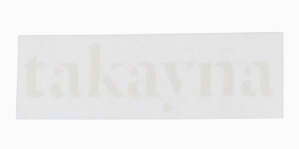 【マニア・コレクター】パタゴニア タカイナ キャンペーン ステッカー Patagonia TAKAYNA ターカイン タスマニア 透明 シール デカール 稀少 コレクション 新品