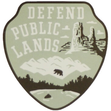 パタゴニア ディフェンド パブリック ランズ キャンペーン ステッカー 光沢 Patagonia DEFEND PUBLIC LANDS シール デカール ネコポス 新