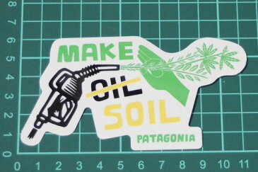 パタゴニア メイク ソイル ステッカー 光沢 Patagonia MAKE SOIL STICKER HEMP ヘンプ 大麻 オイル シール デカール ネコポス 新品