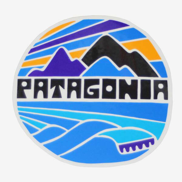 パタゴニア フィッツロイ ライツ ステッカー 光沢 Patagonia FITZROY RIGHTS STICKER シール デカール ネコポス キャンプ カスタム 新品