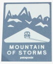 【期間限定ポイント3倍】訳有 パタゴニア フィルム キャンペーン ステッカー Patagonia FILM MOUNTAIN OF STORMS STICKER 山 車 嵐 シール デカール 非売品 映画