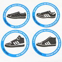 【期間限定ポイント10倍】アディダス スリーストライプス 誕生60周年 FIVE-TWO 3 ステッカー 4枚セット ADIDAS シール オリジナルス スタン...