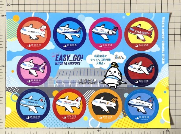 ��ͭ ������� ���ꥸ�ʥ� ���ƥå��� ������ NIIGATA AIRPORT STICKER J-AIR ANA IBEX FDA TOKI �Ҷ��� ���Ե� ������ �ǥ� ���쥯�����
