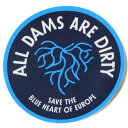 【期間限定ポイント10倍】【マニア・コレクター】訳有 パタゴニア ブルーハート ダム キャンペーン ステッカー Patagonia ALL DAMS ARE DIRTY BLUE HEART シール 円 丸 コレクション 新品