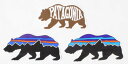 【期間限定ポイント10倍】訳あり パタゴニア クマ ステッカー 3種セット PATAGONIA STICKERS SET ベアヘブン フィッツロイ 光沢 熊 B...
