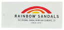 訳有 レインボー サンダル ステッカー 白 RAINBOW SANDALS STICKER アメリカ カリフォルニア USA CA シール デカール カスタム デコ レザー