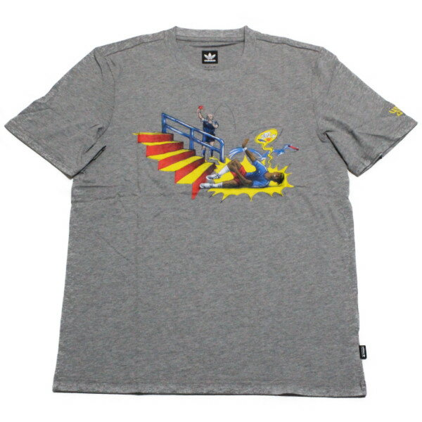 樂天商城 - アディダス オリジナルス スケートボーディング × ヤイア ピッチド Tシャツ 灰 CF3122 ADIDAS SKATEBOARDING PITCHED TEE YAIA 新品
