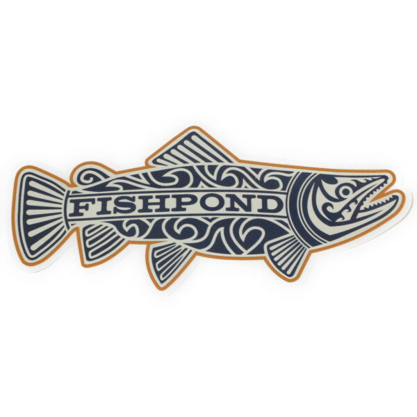 フィッシュポンド ステッカー マオリ トラウト FISHPOND MAORI TROUT STICKER トライバル フライフィッシング 鱒 魚 釣り シール ネコポス