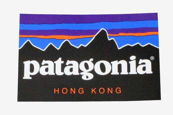 パタゴニア ステッカー 香港 PATAGONIA HONG KONG シール デカール 海外 中国 チャイナ ホンコン フィッツロイ 店舗限定 ご当地 新品