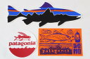 【期間限定ポイント10倍】訳あり パタゴニア フィッシュステッカー 3種セット PATAGONIA STICKERS SET トライデント トラウト ソーホー ...
