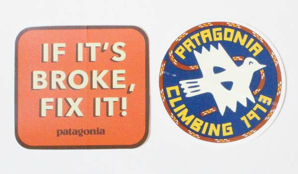 【期間限定ポイント5倍】訳あり パタゴニア ステッカー 2種セット PATAGONIA STICKERS SET ピースオファリング 鳥 ウォーンウェア WORNWEAR シール ネコポス