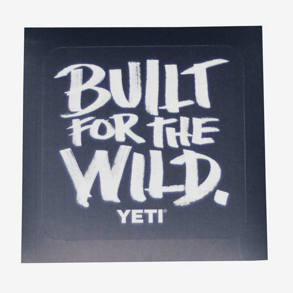  ƥ ƥå YETI BUILT FOR THE WILD STICKER 6  ǥ 顼 ֥顼 ȥɥ 塼 ͥݥ 