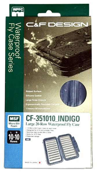 Rakuten - 日本限定カラー シーアンドエフ デザイン L サイズ フライケース 10段 インディゴ CF-351010 C&F DESIGN CASE WP FLY 防水 ボックス 釣 針