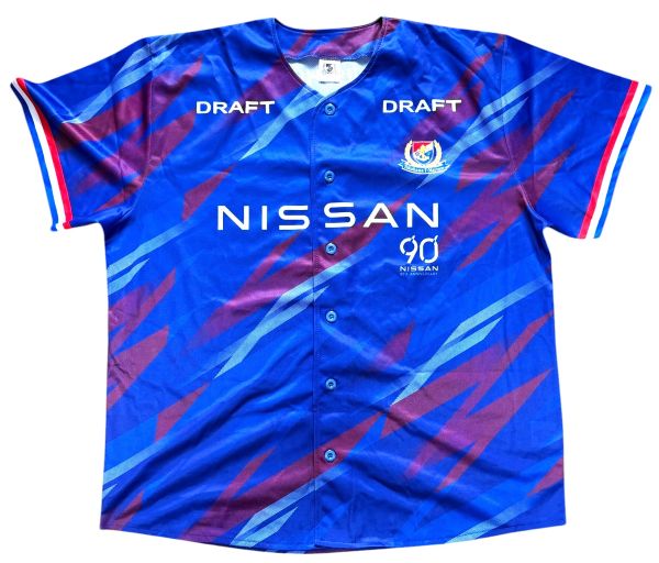 【期間限定ポイント10倍】横浜Fマリノス 2024 アタッキングフットボールユニ トリコロール YFM ユニフォーム 応援 サッカー サポーター ベースボールシャツ 新品