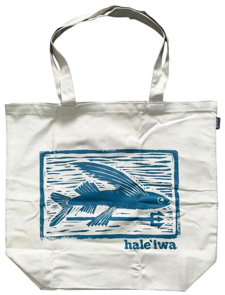 樂天商城 - パタゴニア キャンバス バッグ ハレイワ 59373 PATAGONIA CARVED MALOLO CANVAS BAG HALEIWA ハワイ 飛魚 TOTE 限定 海外 エコ トート 新品