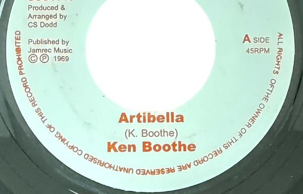 【期間限定ポイント10倍】KEN BOOTHE ARTIBELLA マシンガン COXONE 7インチ レコード コクソン ケン ブース キラー スカ ボーカル SKA VOCAL ロックステディ