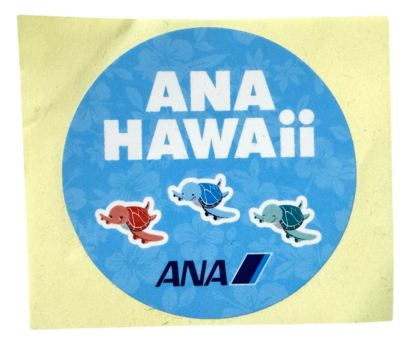 訳有 ANA ハワイ ステッカー HAWAII STICKER 全日空 航空機 フライングホヌ AIRBUS FLYING HONU エアバス A380 シール 亀 丸 コレクション