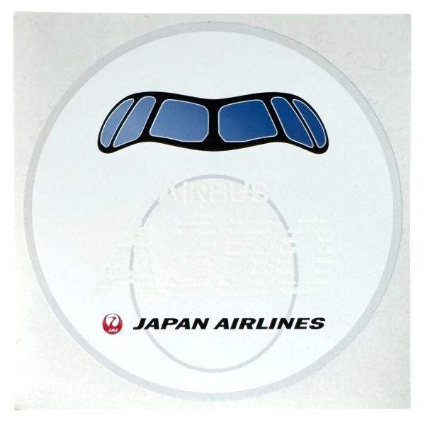 乐天商城 - 【期間限定ポイント10倍】JAL エアバス A350 ステッカー 白 日本航空 AIRBUS JAPAN AIRLINES STICKER 就航記念 顔 飛行機 航空機 シール デカール コレクション 新品