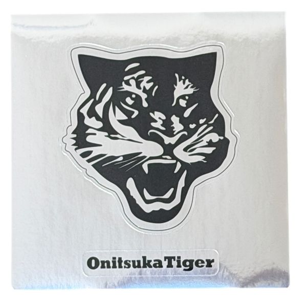 樂天商城 - オニツカタイガー ステッカー 銀 黒 ONITSUKA TIGER STICKER シルバー アシックス 鬼塚 虎 シール スニーカー 企業物 コレクション 新品