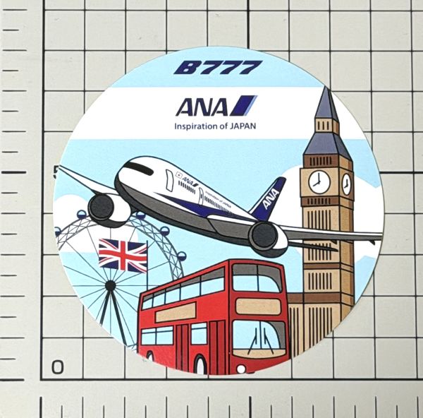 ������ B777 ����ɥ� ���ƥå��� ANA LONDON STICKER ���� �Ҷ��� �ܡ����� BOEING �ӥå��٥� �����ꥹ �ѹ� ������ ���쥯����� ����