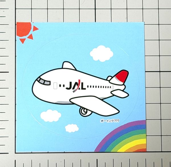 ��ͭ ���ܹҶ� JAL �ܡ����� 777 ���饹�� ���ƥå��� JAPAN AIRLINES STICKER ���� ���Ե� �Ҷ��� BOEING �� ������ ���쥯����� ����