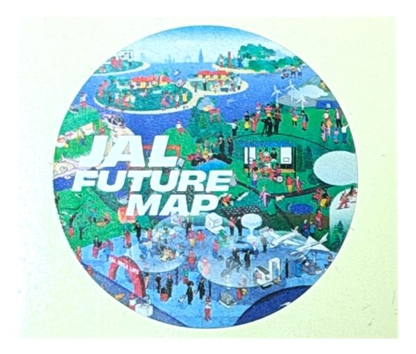 樂天商城 - 【期間限定ポイント10倍】ジャル フューチャーマップ ステッカー 日本航空 JAL FUTURE MAP STICKER イラスト 飛行機 航空機 シール コレクション 大嶋奈都子 新品