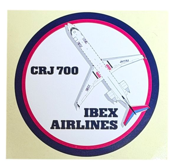樂天商城 - アイベックス エアラインズ CRJ 700 ステッカー IBEX AIRLINES STICKER 航空機 飛行機 旅行 ボンバルディア シール デコ コレクション 新品