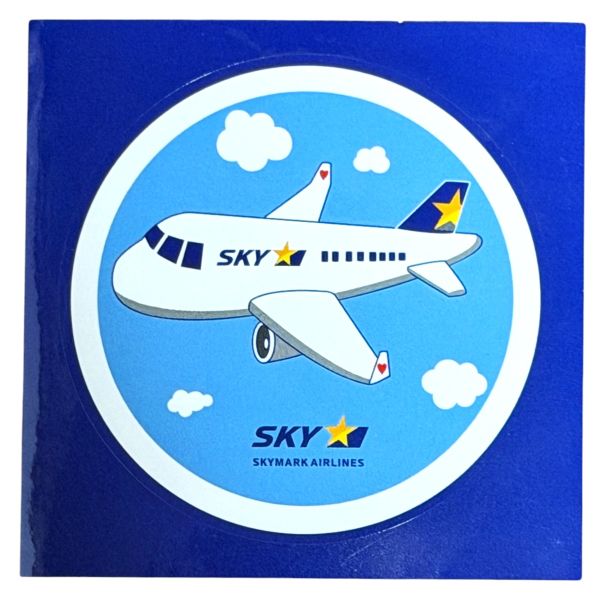 樂天商城 - スカイマーク エアライン ステッカー SKYMARK AIRLINES STICKER ボーイング 737-800 ジェット 航空機 飛行機 シール コレクション 新品