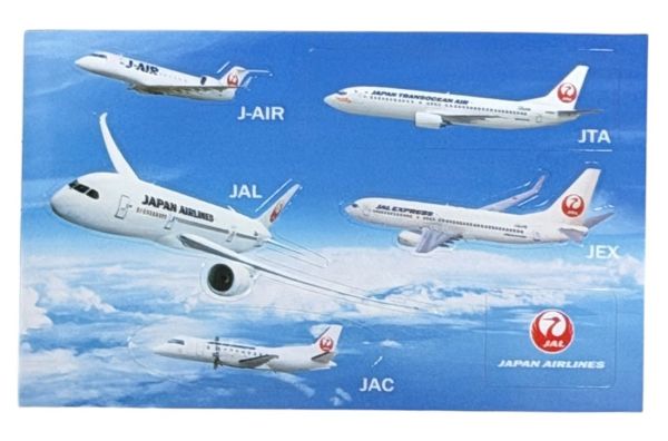 樂天商城 - JAL 関連会社 ステッカー 6種 シート 日本航空 JAL J-AIR JAC JTA JEX STICKER セット 航空機 飛行機 シール エアライン コレクション 新品
