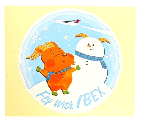 樂天商城 - 【期間限定ポイント10倍】アイベックス エアラインズ ステッカー 雪 IBEX AIRLINES STICKER ANA 航空機 旅行 ボンバルディア CRJ シール デコ コレクション 新品