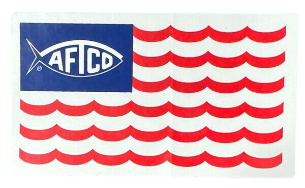 樂天商城 - アフコ ロゴ ステッカー 星条旗 AFTCO American Fishing Tackle Company STICKER シール アメリカン フィッシング タックル FISHING 魚 釣