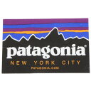 【マニア・コレクター】訳あり パタゴニア ステッカー ニューヨーク シティ 旧 橙 PATAGONIA NEW YORK CITY NYC 海外 店舗 アメリカ ショップ フィッツロイ シール(4)