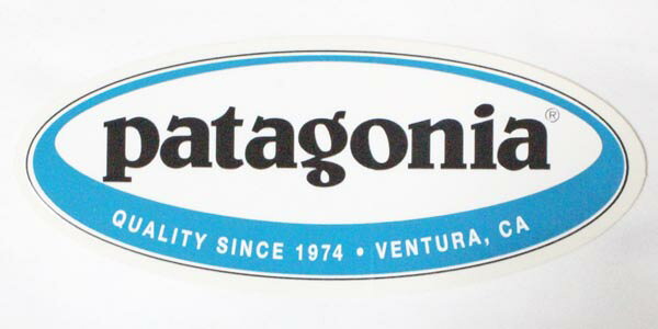 樂天商城 - 廃番 パタゴニア オーバル ステッカー PATAGONIA OVAL STICKER SINCE 1974 VENTURA CA 枠有 黒枠 シール デカール 希少 楕円 ネコポス 新品