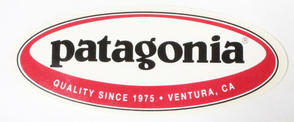 樂天商城 - 訳有 パタゴニア オーバル ステッカー 赤 PATAGONIA OVAL STICKER SINCE 1975 VENTURA 枠有 黒枠 シール デカール 希少 楕円 ネコポス 新品