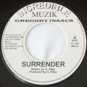【期間限定ポイント10倍】GREGORY ISAACS SURRENDER 7インチ レゲエ ボーカル ニュー ルーツ ダブ Reggae NEW ROOTS DUB レコード グレゴリー・アイザックス UK