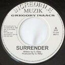 【期間限定ポイント10倍】GREGORY ISAACS SURRENDER 7インチ レゲエ ボーカル ニュー ルーツ ダブ Reggae NEW ROOTS DUB レコード グレゴリー アイザックス UK