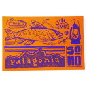 【期間限定ポイント10倍】パタゴニア ソーホー ニューヨーク ステッカー 橙 PATAGONIA SOHO NYC STICKER 新品 フィッツロイ 魚 フライ ご当地 アメリカ USA NY シール 正規品 即納