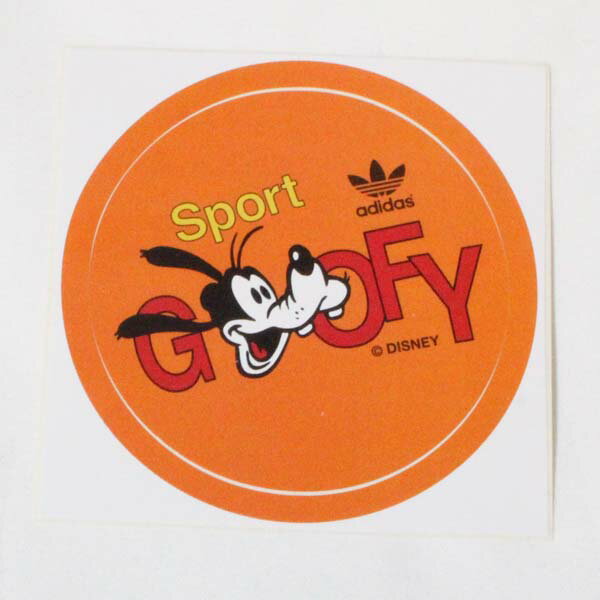 【期間限定ポイント10倍】アディダス × ディズニー コラボ グーフィー ステッカー 橙 adidas originals DISNEY GOOFY STICKER オリジナルス デコ カスタム シール