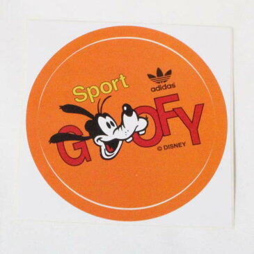 アディダス × ディズニー コラボ グーフィー ステッカー 橙 adidas originals DISNEY GOOFY STICKER オリジナルス デコ カスタム シール