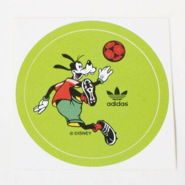 アディダス × ディズニー コラボ グーフィー ステッカー 黄緑 adidas originals DISNEY GOOFY STICKER オリジナルス デコ カスタム シール