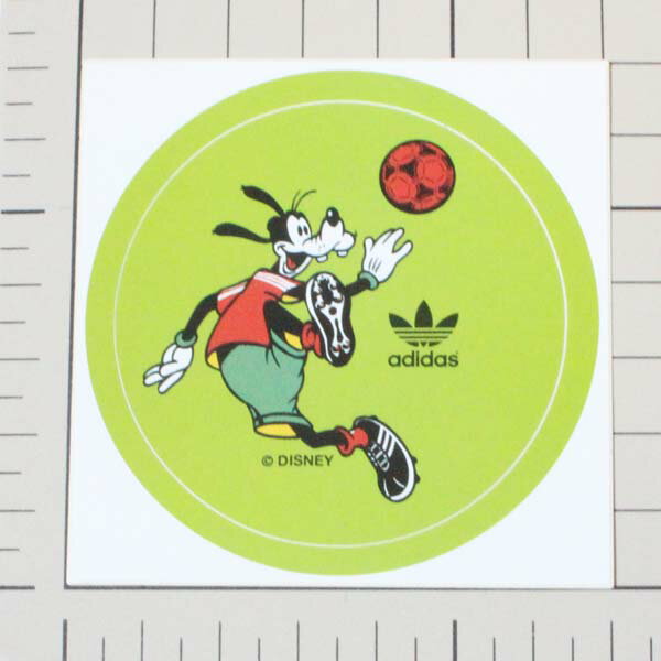 アディダス × ディズニー コラボ グーフィー ステッカー 黄緑 adidas originals DISNEY GOOFY STICKER オリジナルス デコ カスタム シール