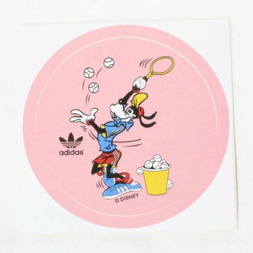 アディダス × ディズニー コラボ グーフィー ステッカー 桃 adidas originals DISNEY GOOFY STICKER オリジナルス デコ カスタム シール